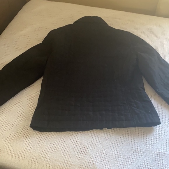 Lilly Pulitzer White Label Black Quilted Zipper Jacket S - Picture 10 of 15